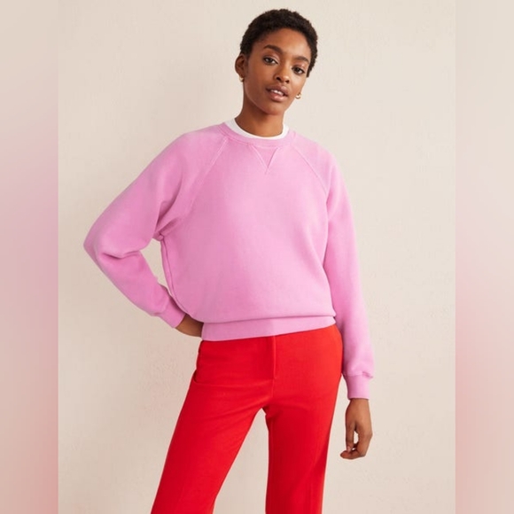 Boden Tops - Boden Relaxed Raglan Sweatshirt Wild Orchid Pink Size XL $90